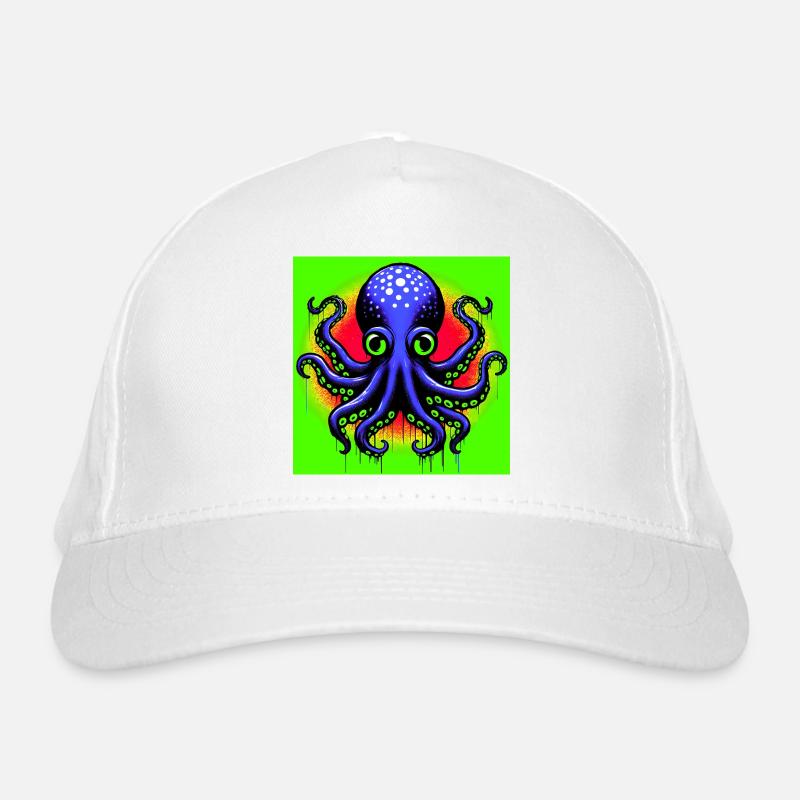 Krake Bio-Baseballkappe