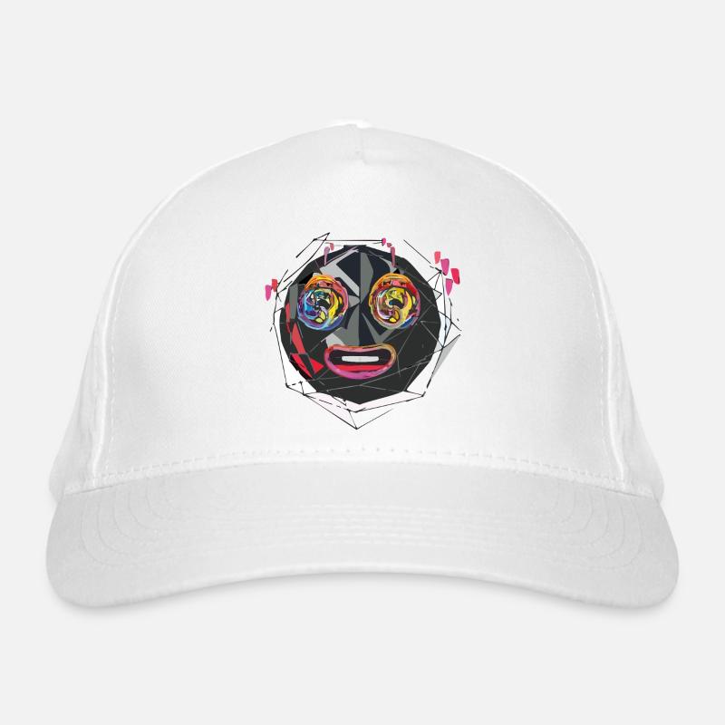 Triple Moji - Organic Baseball Cap - white