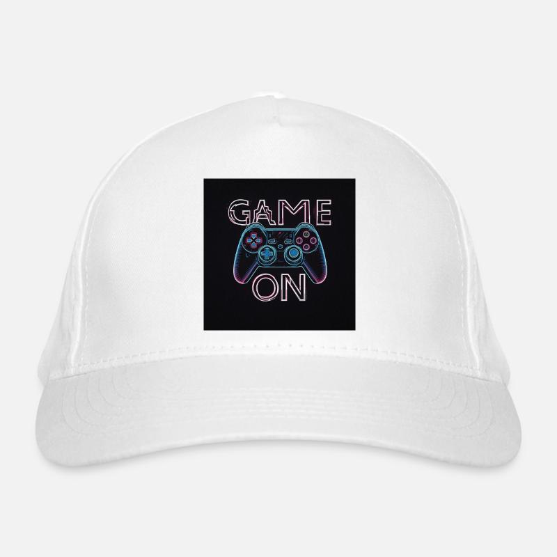 Neon Gaming Controller Design Bio-Baseballkappe