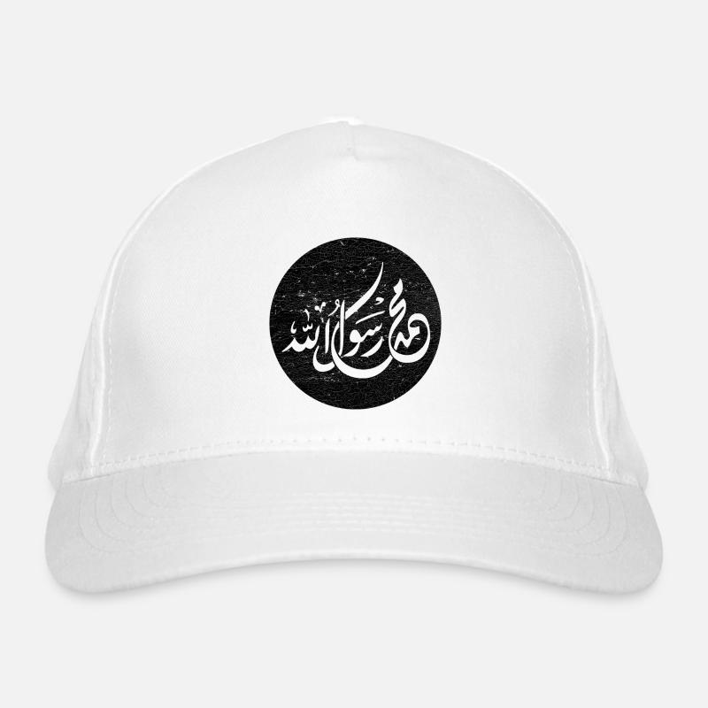 Allah Prophet Muhammad, Kalligraphie auf schwarz Bio-Baseballkappe