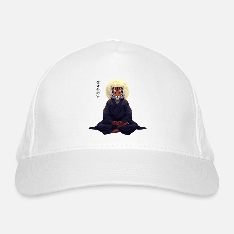 Tiger Monk – Sumi-e Zen Art Strength Within Organic Baseball Cap