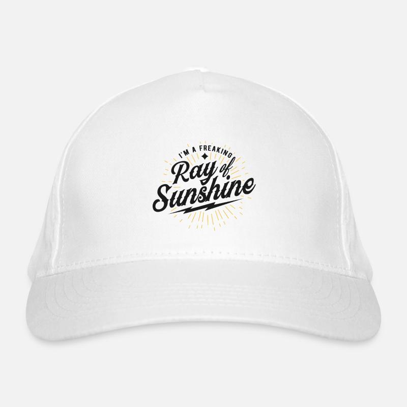 Freaking Ray of Sunshine Design Organic Baseball Cap