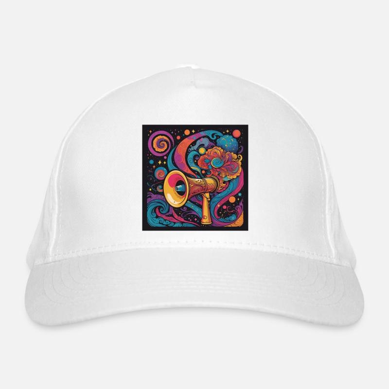 Psychedelic Exploration with Space Speaker Organic Baseball Cap