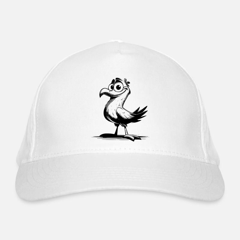Comedy bird laugh guarantee with beak Organic Baseball Cap