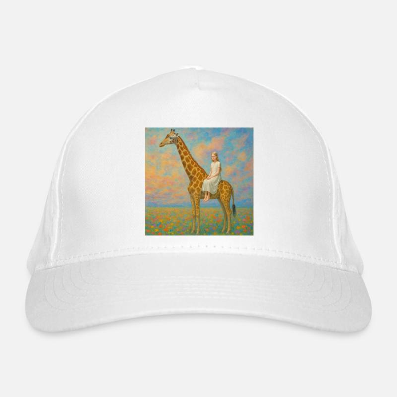 Träumen mit der Giraffe  Bio-Baseballkappe