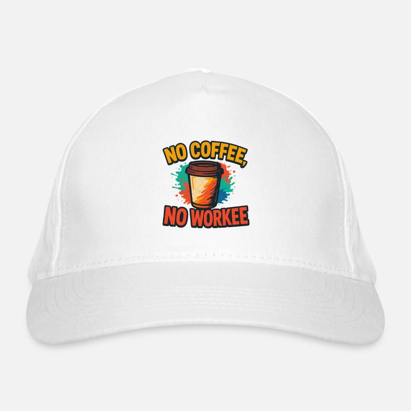 Kaffeepause Protest Illustration Bio-Baseballkappe