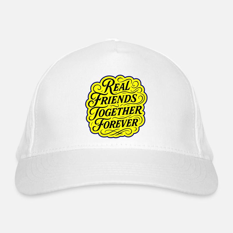 Echte Freunde Für Immer Bio-Baseballkappe