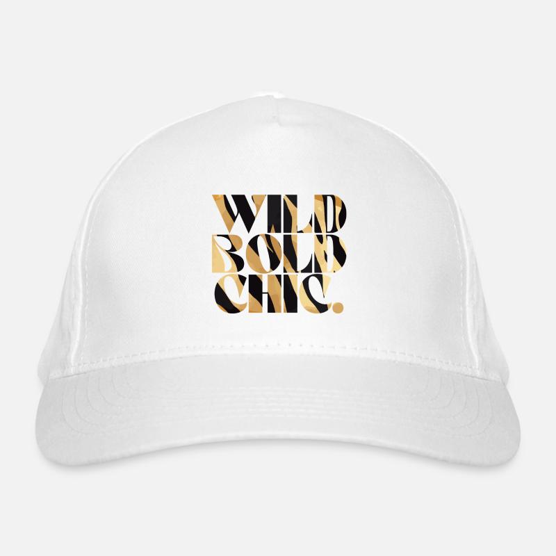 Typographie imprimée Wild Bold Chic Casquette classique bio