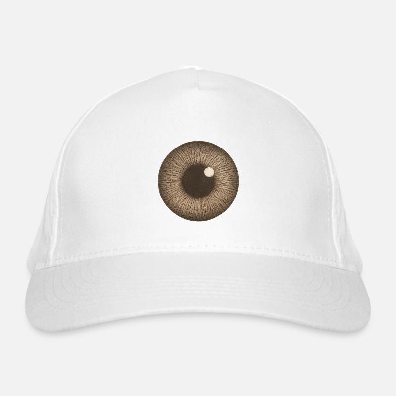 Brown Iris Closeup Organic Baseball Cap