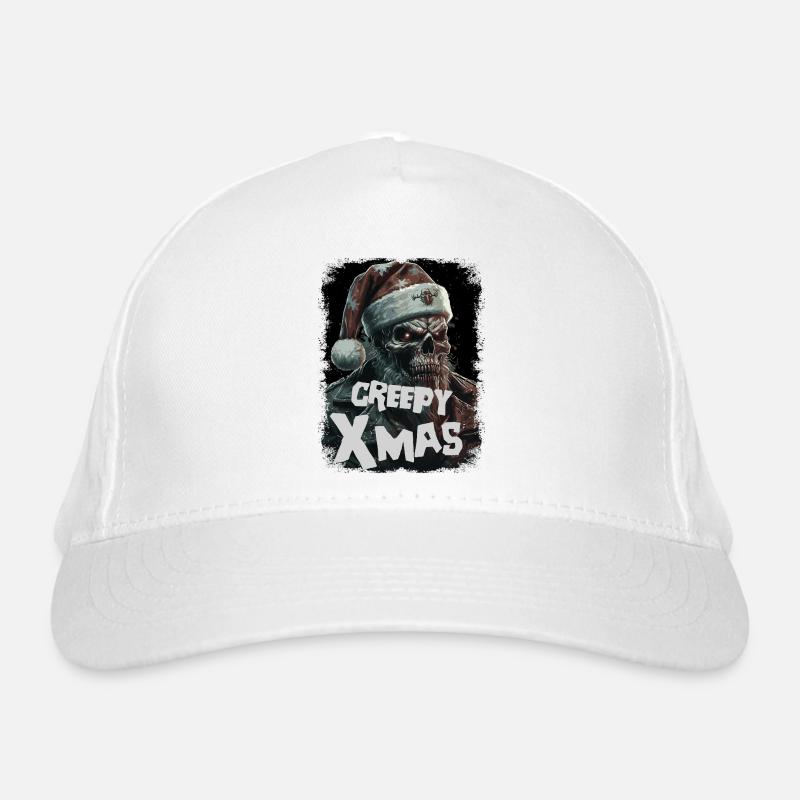 Zombie with Santa hat Organic Baseball Cap