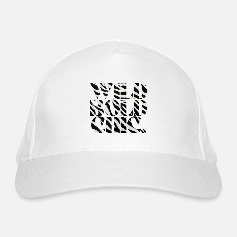 Wild Bold Chic Zebra Typography Organic Baseball Cap