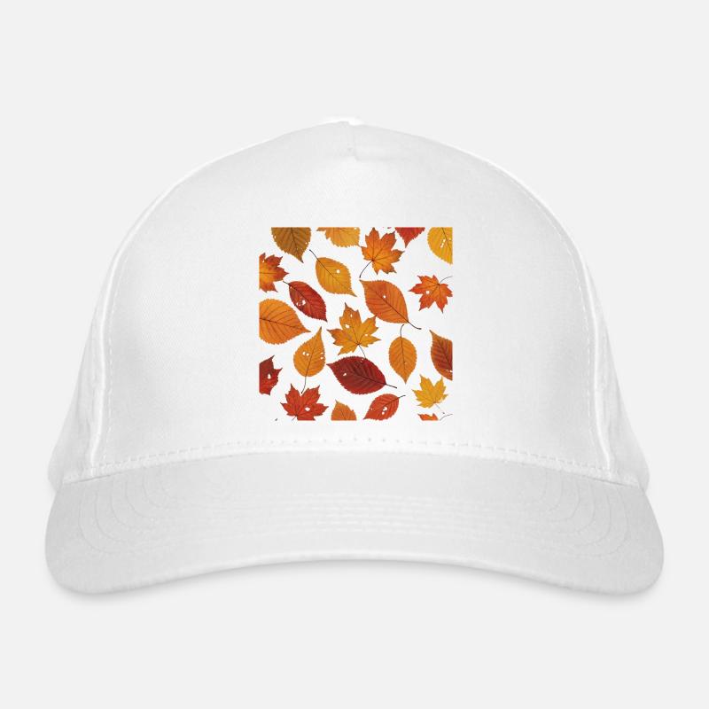 Motif de feuille d’automne Casquette classique bio