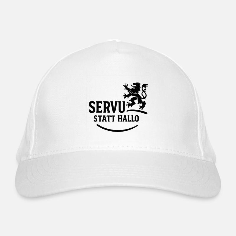 Servus statt Hallo – Bavarian dialect saying Organic Baseball Cap