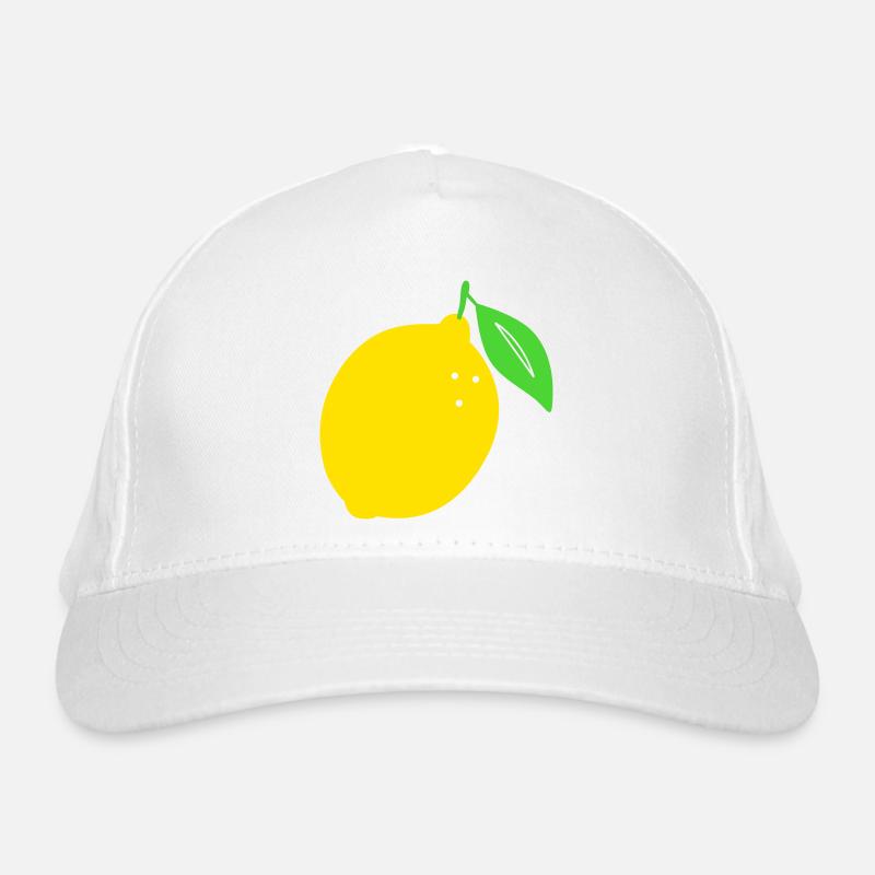 Citron Flat Print Design Casquette classique bio
