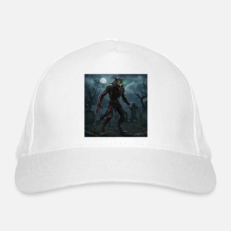 Grimwerewolf Moonlit Night Organic Baseball Cap