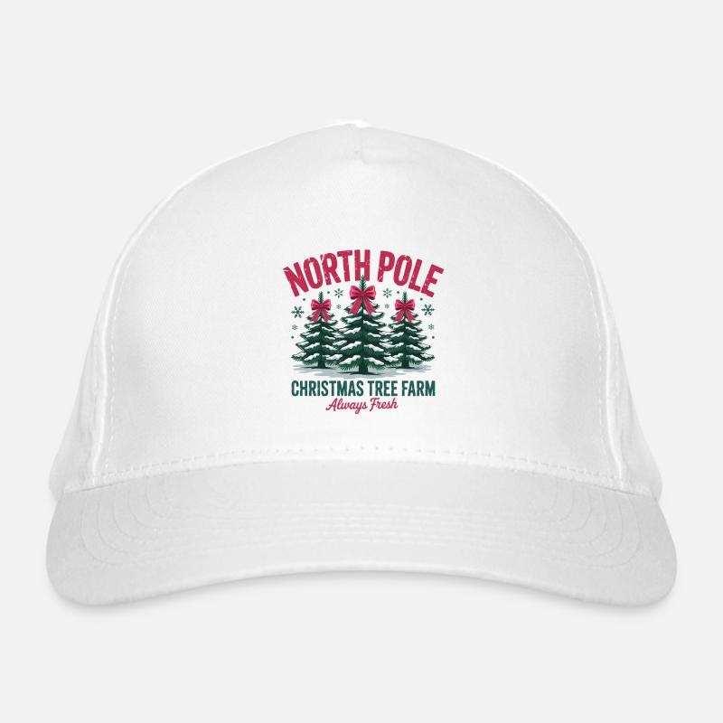 Ferme d’arbres de Noël du pôle Nord Casquette classique bio