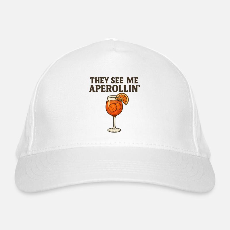 Aperollin Pun Design Organic Baseball Cap