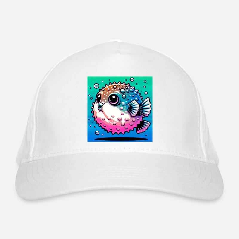 Kugelfisch Bio-Baseballkappe