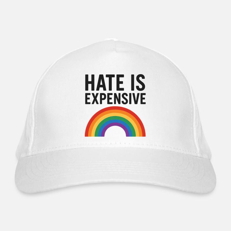 Hate Is Expensive Rainbow Bio-Baseballkappe