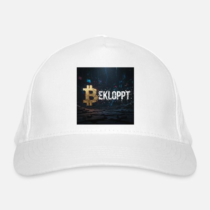 Bitcoin Explosion Crypto Chaos - Casquette classique bio - blanc