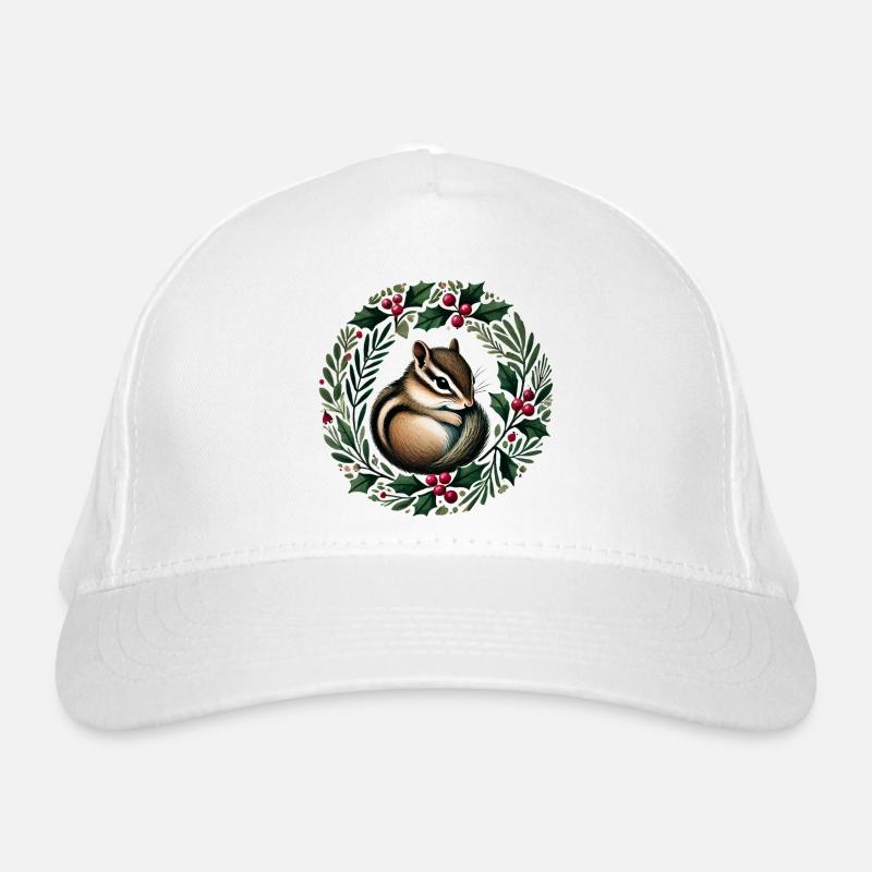 Stechpalmenkranz Eichhörnchen Charm Bio-Baseballkappe