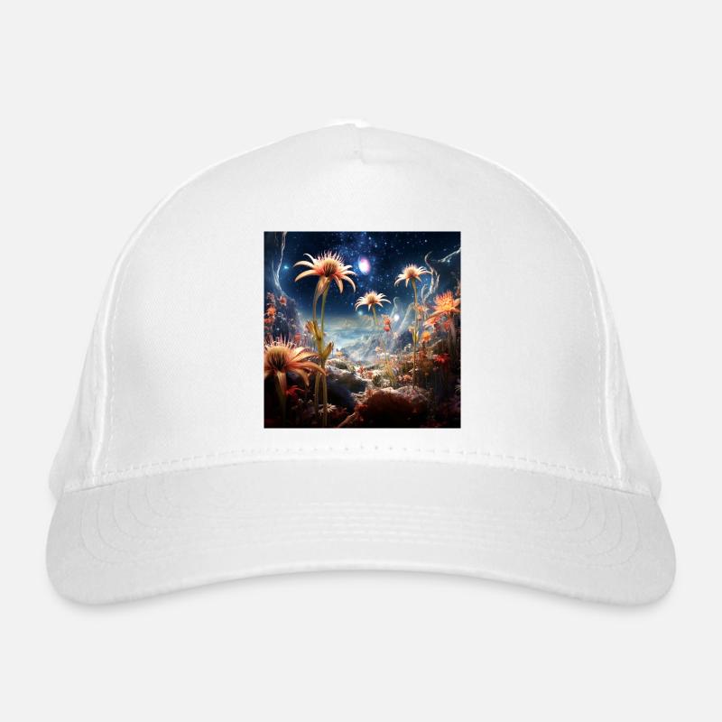 Sternenblüten Landschaft Bio-Baseballkappe
