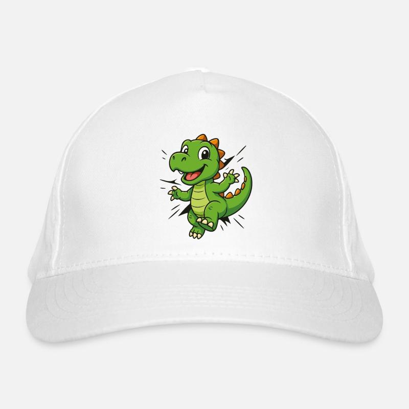 Cute Comic Dino – Kids & Dinosaur Fans Organic Baseball Cap