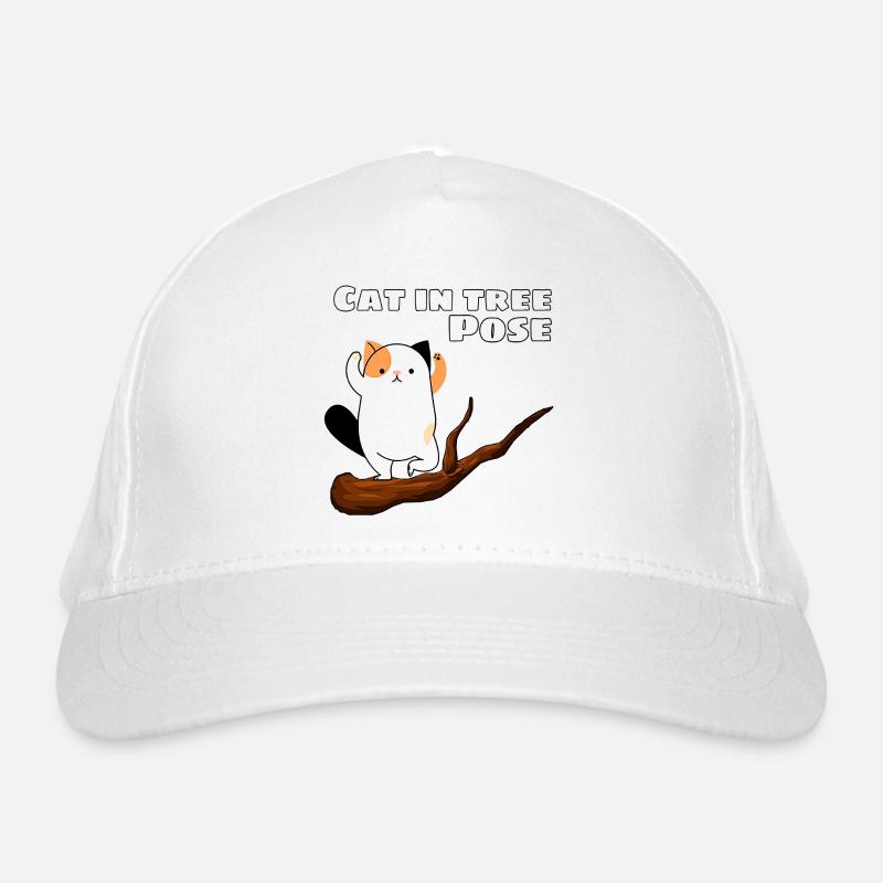 Chat dans la posture de l’arbre Casquette classique bio