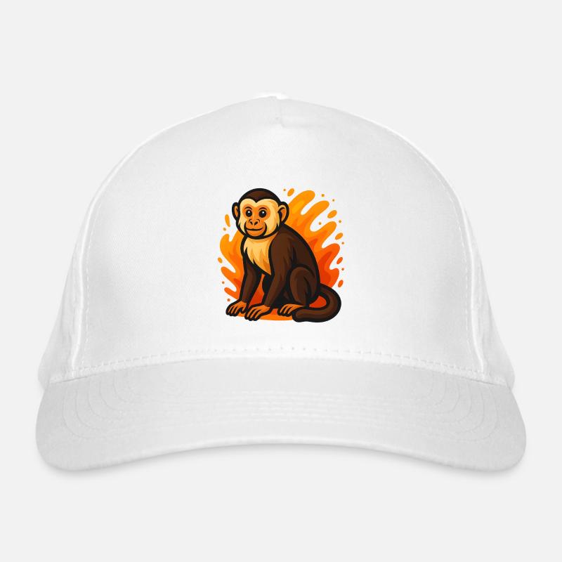 Marque Singe Capucin Dessin animé Design Casquette classique bio