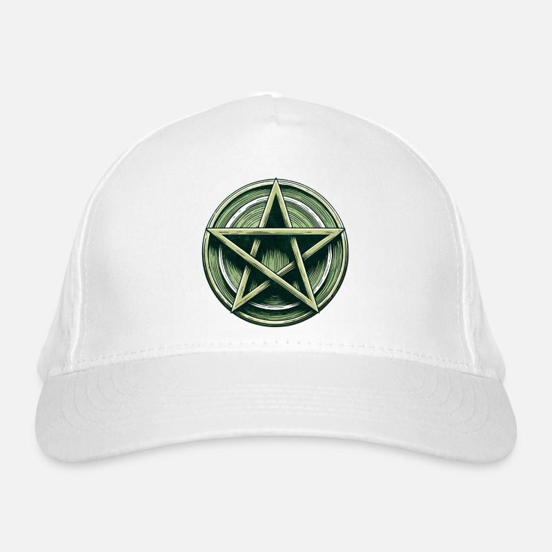 Emerald Pentagram Crest Organic Baseball Cap