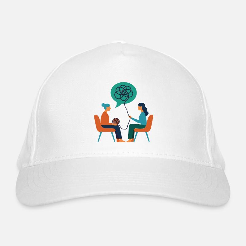 Thérapeute – Illustration de la psyché Casquette classique bio
