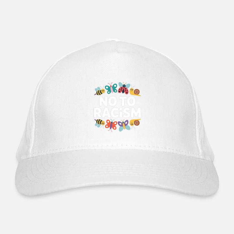 Non au racisme - Logo Cool Pride Casquette classique bio