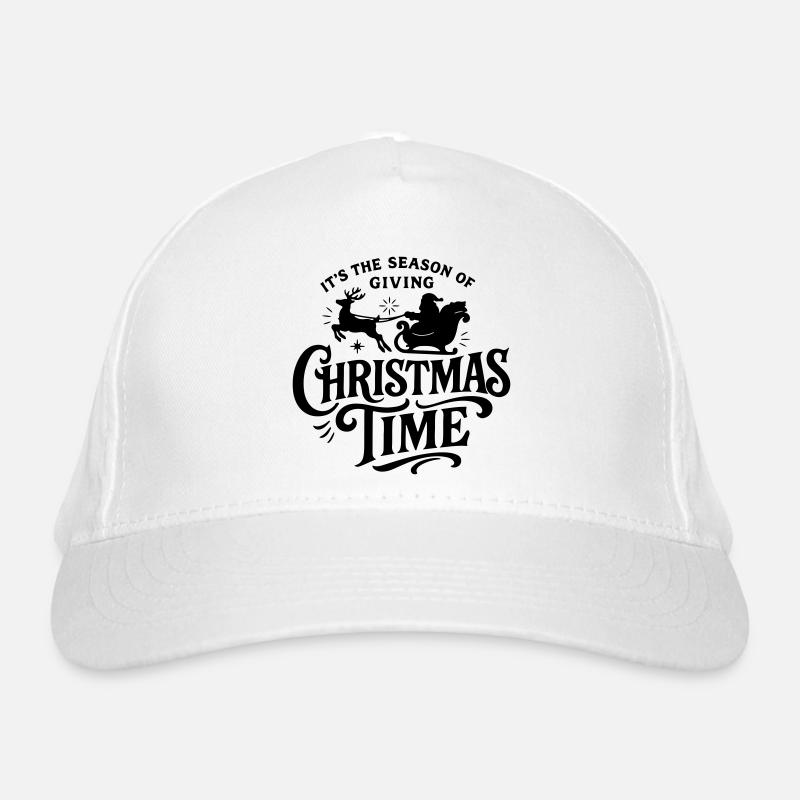 Christmas time Xmas weihnachten rock'n roll Santa Organic Baseball Cap