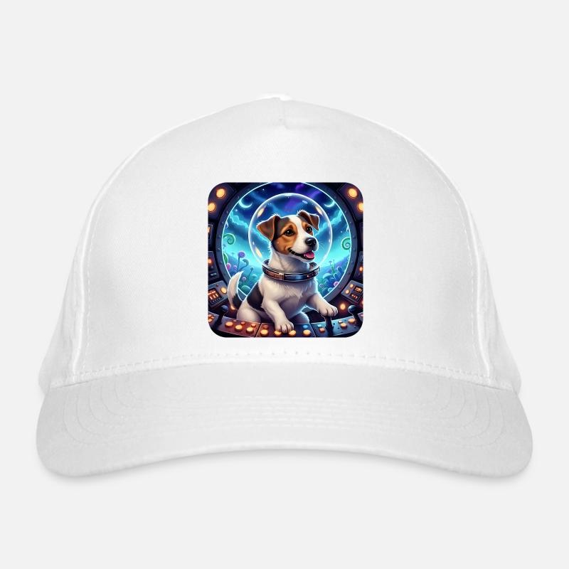 Chiot Cosmique dans la capsule spatiale Casquette classique bio