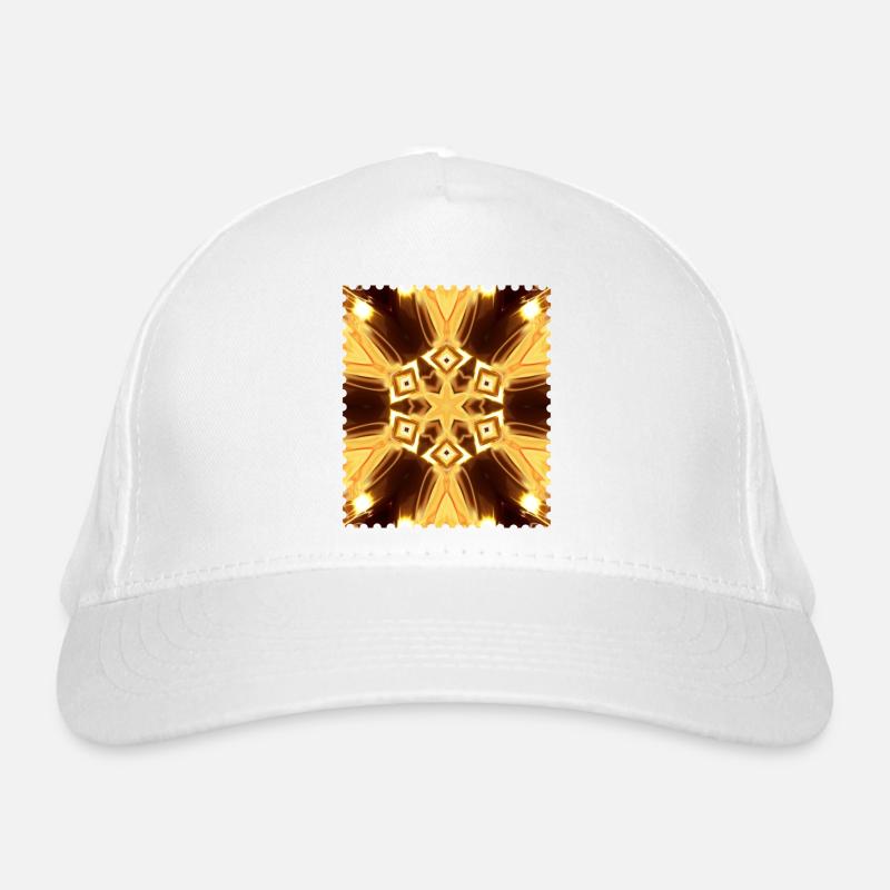 Fire Star Mandala Kaleidoscope Organic Baseball Cap