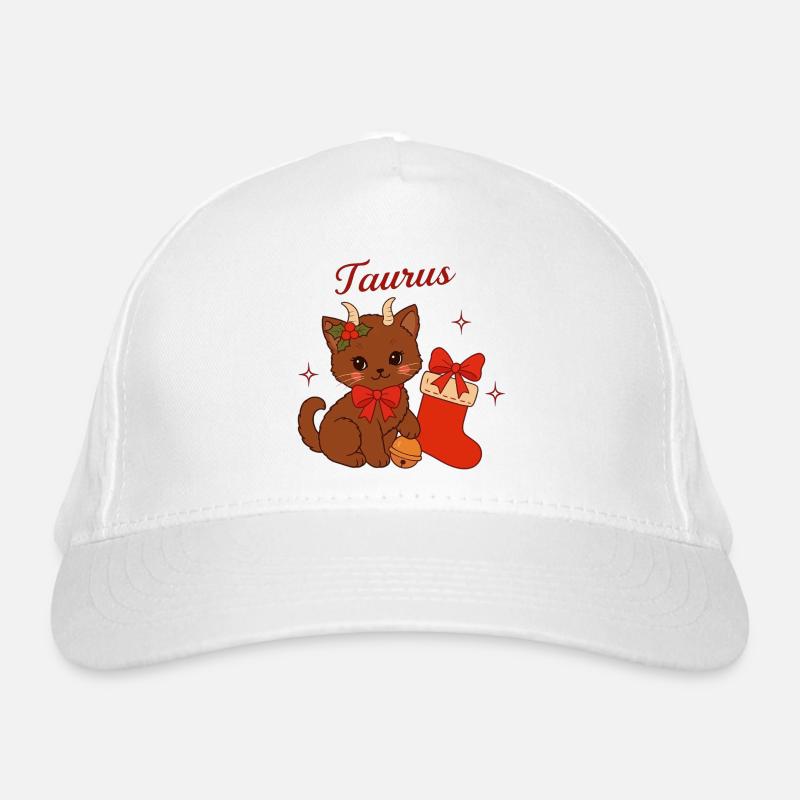 Chat Taureau Noël : Chat taureau mignon Casquette classique bio