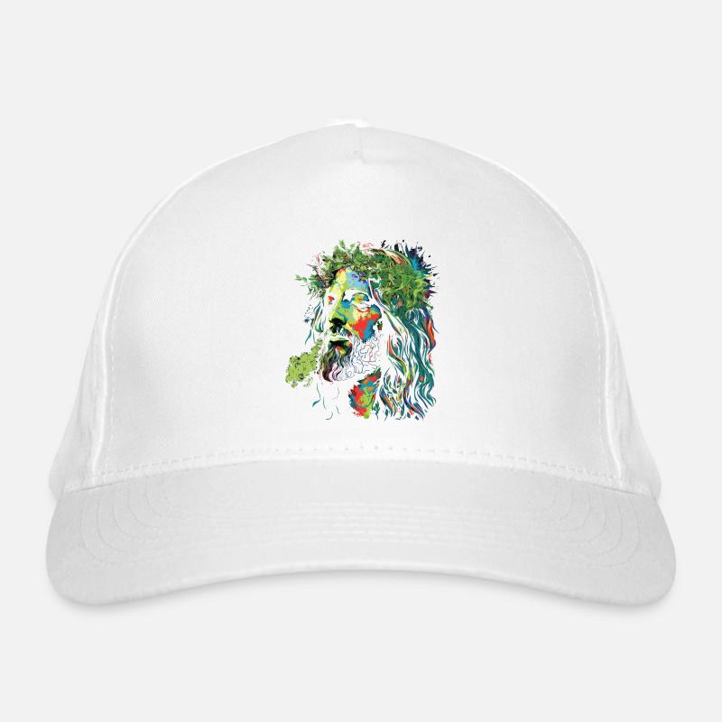 Explosion des couleurs rastafari de Jésus Casquette classique bio