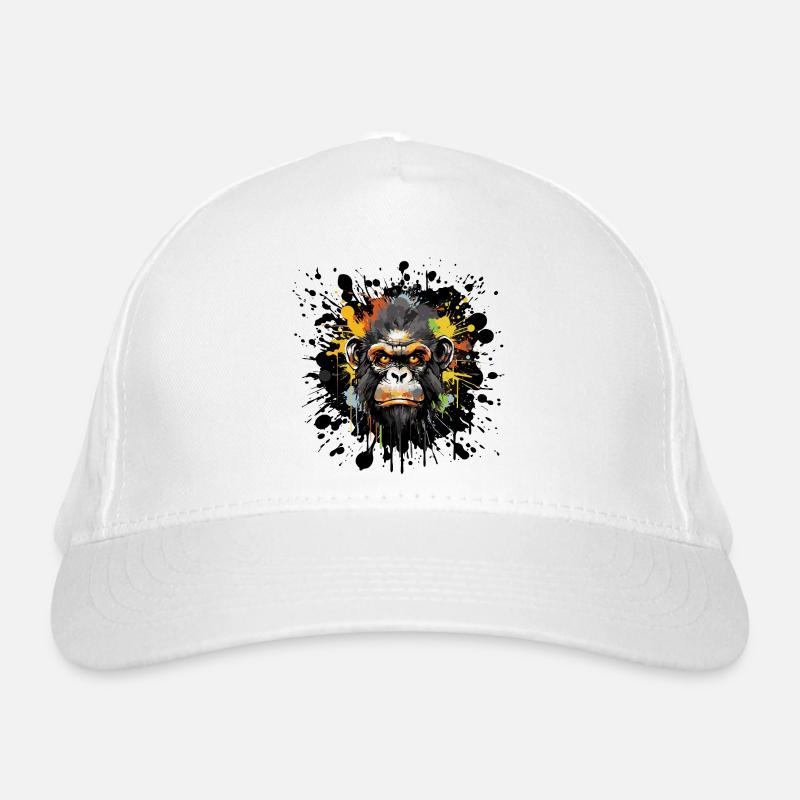 Graffiti Affe Tier Bio-Baseballkappe
