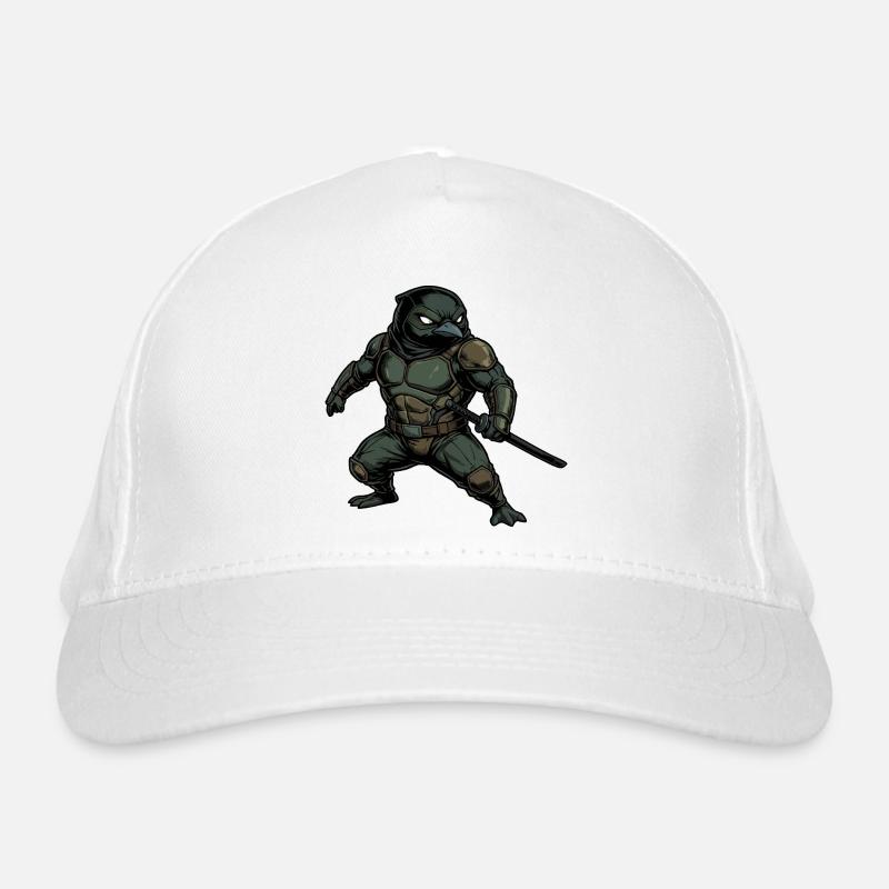 Kämpferischer Pinguin-Ninja Bio-Baseballkappe