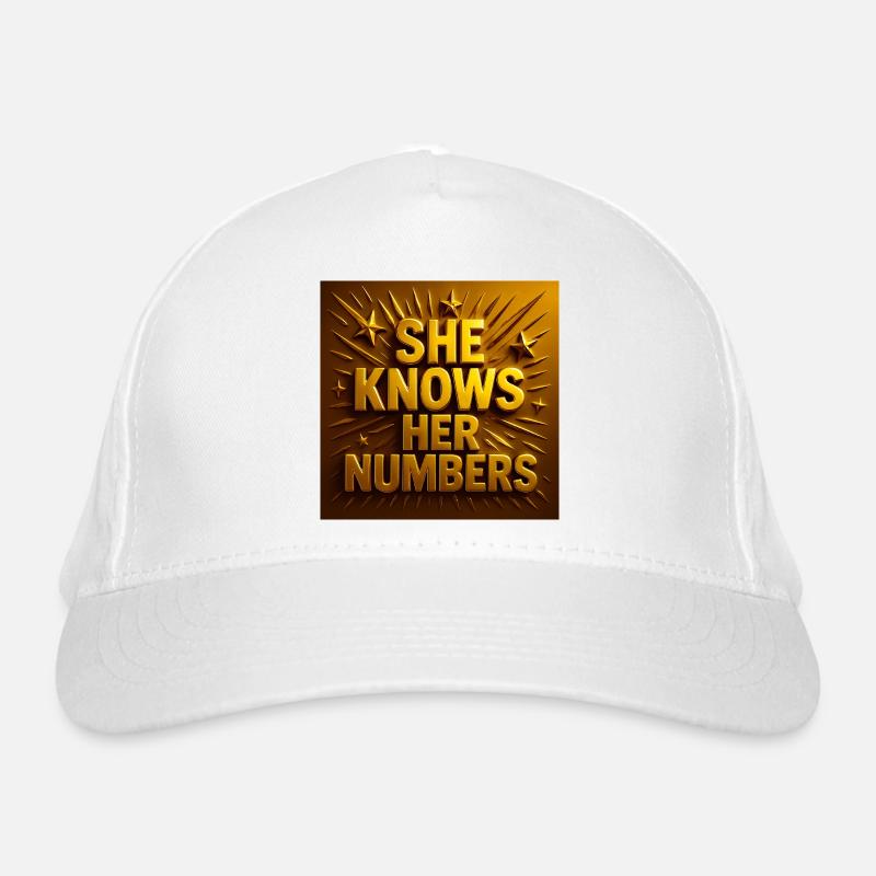 Elle connaît ses chiffres Casquette classique bio