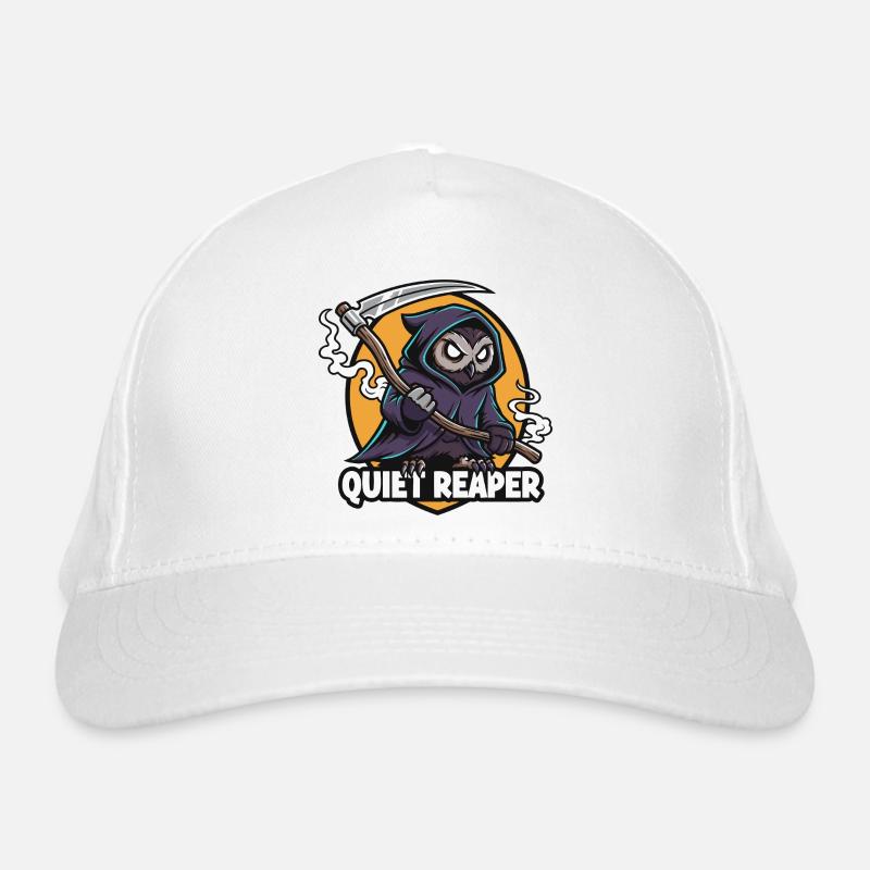 Stille Sensenjäger-Eule Bio-Baseballkappe