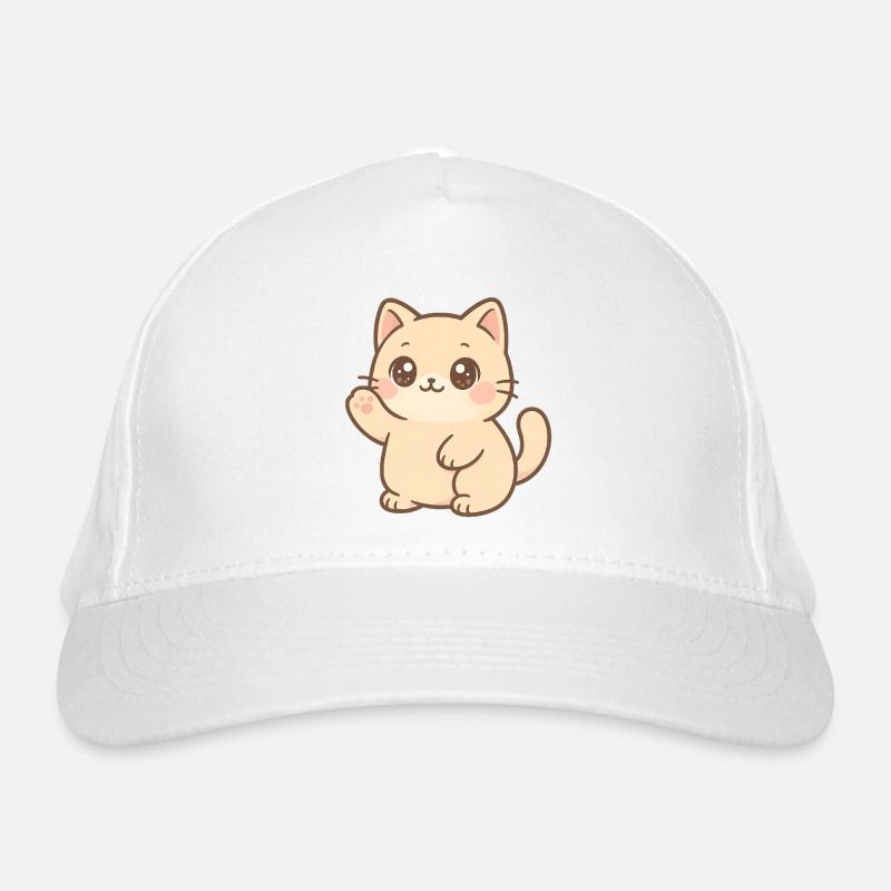 Conception du Wavening de chatons Kawaii Casquette classique bio