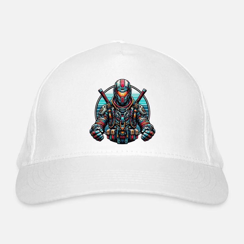 Robot Samurai Bio-Baseballkappe