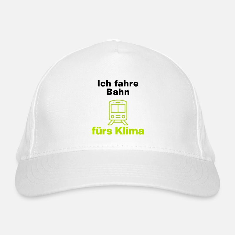 Je prends le train pour le climat – votre déclaration Casquette classique bio