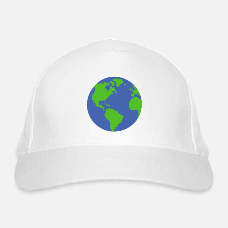 Planet Erde Bio-Baseballkappe