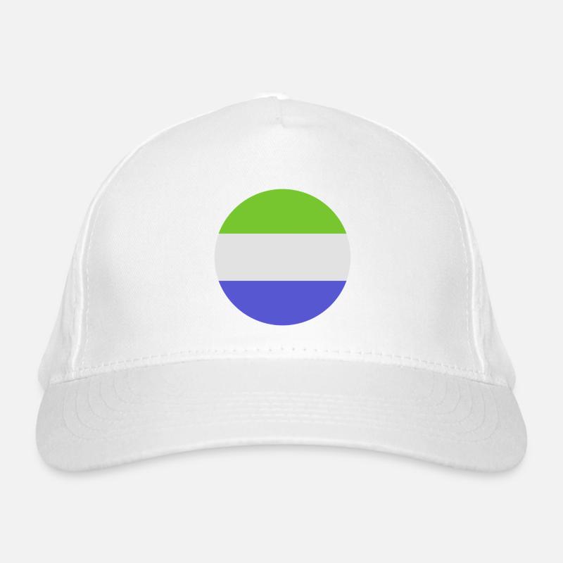 Drapeau rond de la Sierra Leone Casquette classique bio