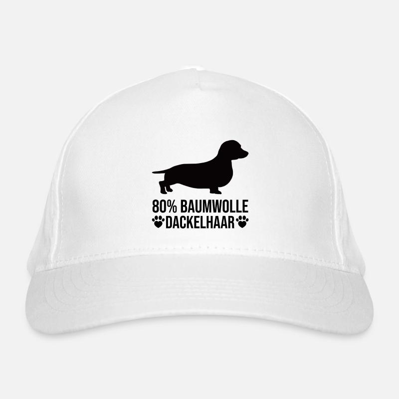 80% Baumwolle 20% Dackelhaar Lustige Hund Spruch Bio-Baseballkappe