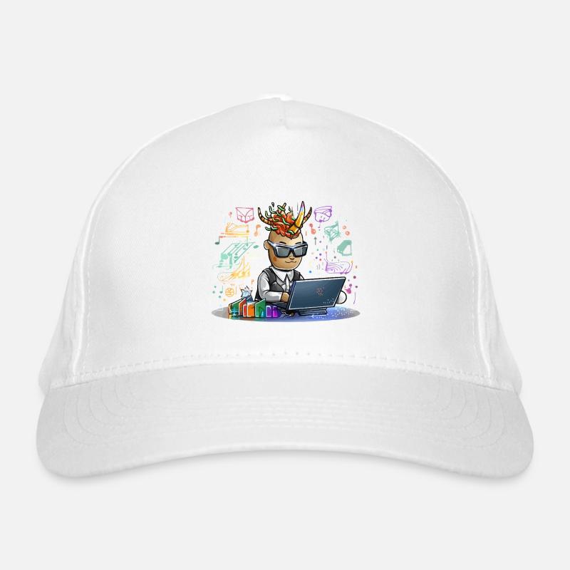 Designer infernal sur ordinateur portable Casquette classique bio