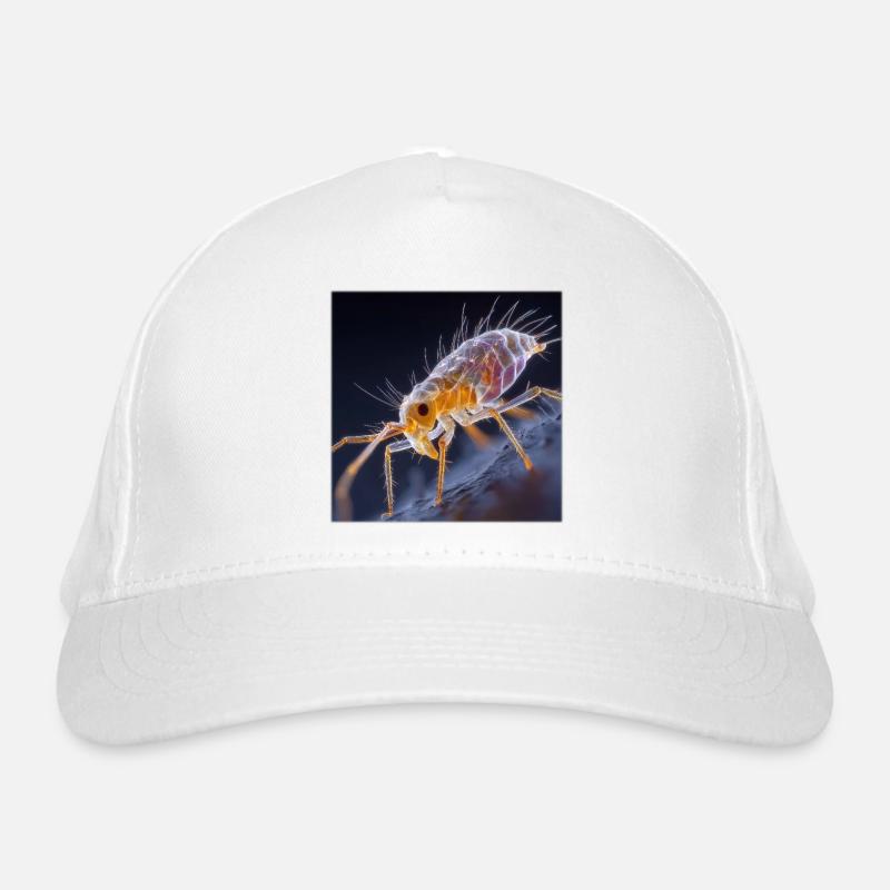 Transparent Flea – Golden Insects Macro Art Organic Baseball Cap