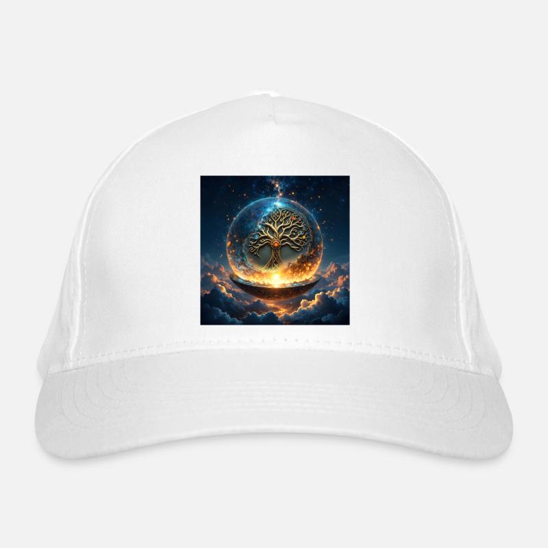 Himmlischer Kugelbaum Bio-Baseballkappe